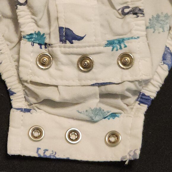Carter's Denim Overalls 6 Months /The Children's Place Dinosaur Shirt 3-6 Months - Picture 12 of 15